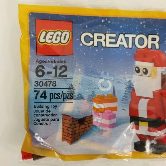 Lego Creator Santa Claus Chimney 30478 Bag 74 Pieces Saint Nicholas Kris Kringle - Picture 11 of 12